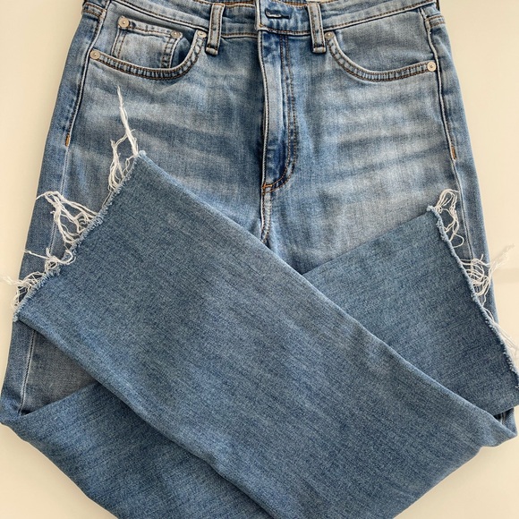 rag & bone Denim - rag & bone Light Blue Cropped Jeans